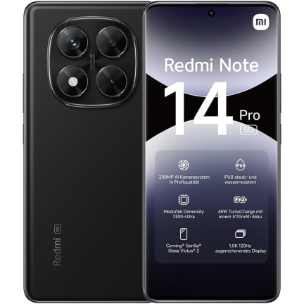 Xiaomi Redmi Note 14 Pro 5G 12/512GB Black 