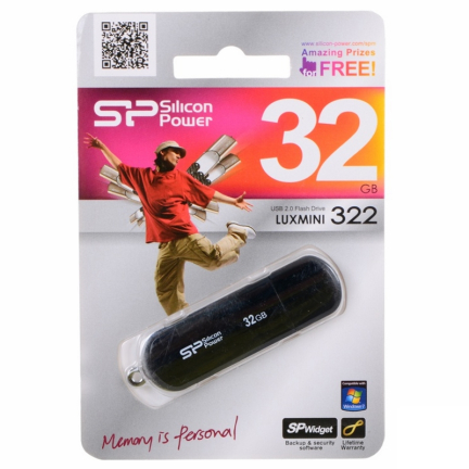 USB Накопитель Silicon Power LuxMini 322 32GB Black