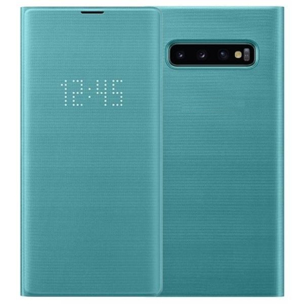 Чехол Galaxy S10 LED View Cover Green Green (Зелёный)