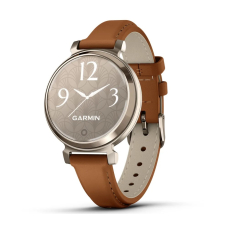 Garmin Lily 2 Classic 38 mm Cream Gold / Tan Leather Band (010-02839-60)