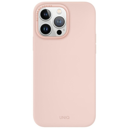 Чехол iPhone 15 Pro Uniq LINO MagSafe Pink Pink (Розовый)