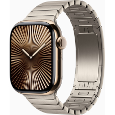 Apple Watch 10 42mm Steel Gold Titanium / Natural Link Bracelete