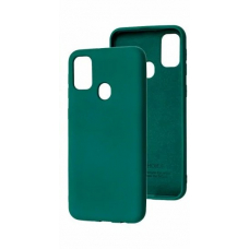 Чехол M31s Silicone Plastic Mate Green Orange