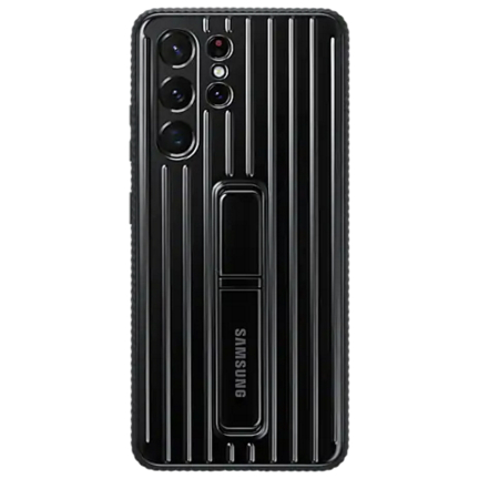 Чехол-накладка Galaxy S21 Ultra Protective Standing Cover Black Black (Черный)