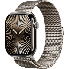 Apple Watch 10 46mm Steel Natural Milanese Loop / Titanium Case