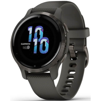 Garmin Venu 2s Slate Bezel / Graphite Case / Silicone Band