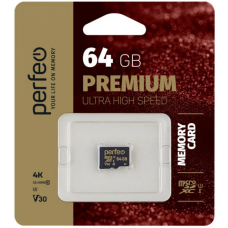 Карта Памяти Perfeo MicroSD 64 GB