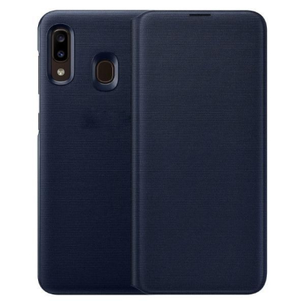 Чехол Galaxy A20 Wallet Cover Black Black (Черный)