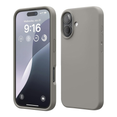 Чехол iPhone 16 Elago Soft Silicone Liquid Medium Gray